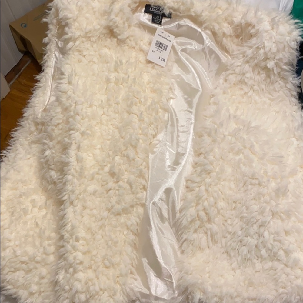 Faux fur vest